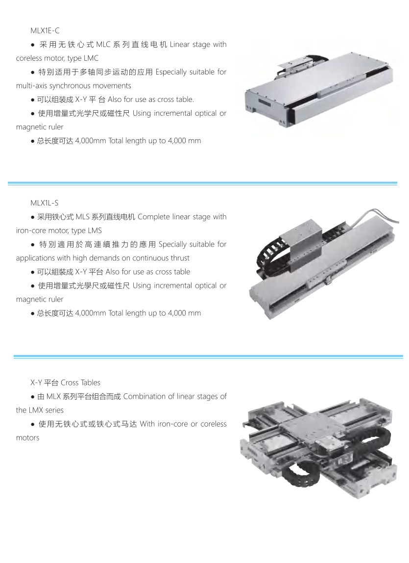 Modman linear-motor application references
