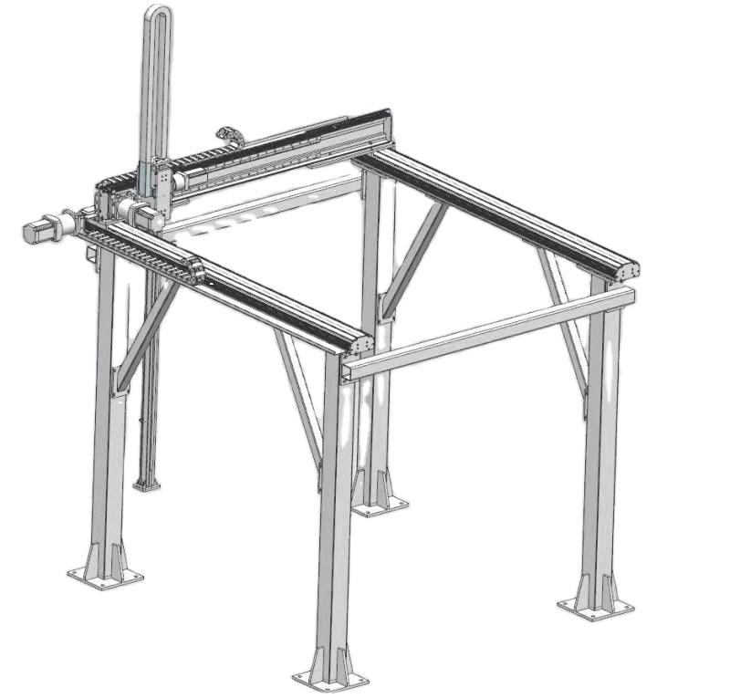 Cnc Gantry High Accuracy Stable Gantry Robot 3-axis Big Load Xyz Slide Table