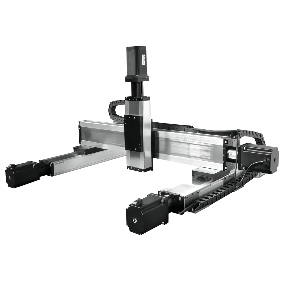 Heavy Duty Payload Double Guide Closed Gantry Three-axis Sliding Industrial Machine Arm